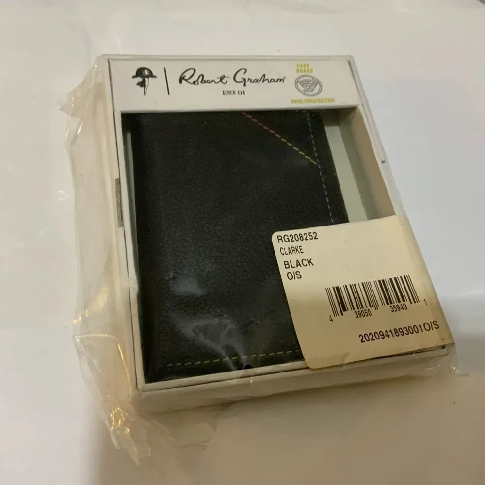 NEW! ROBERT GRAHAM Designer Leather CLARKE  Wallet.